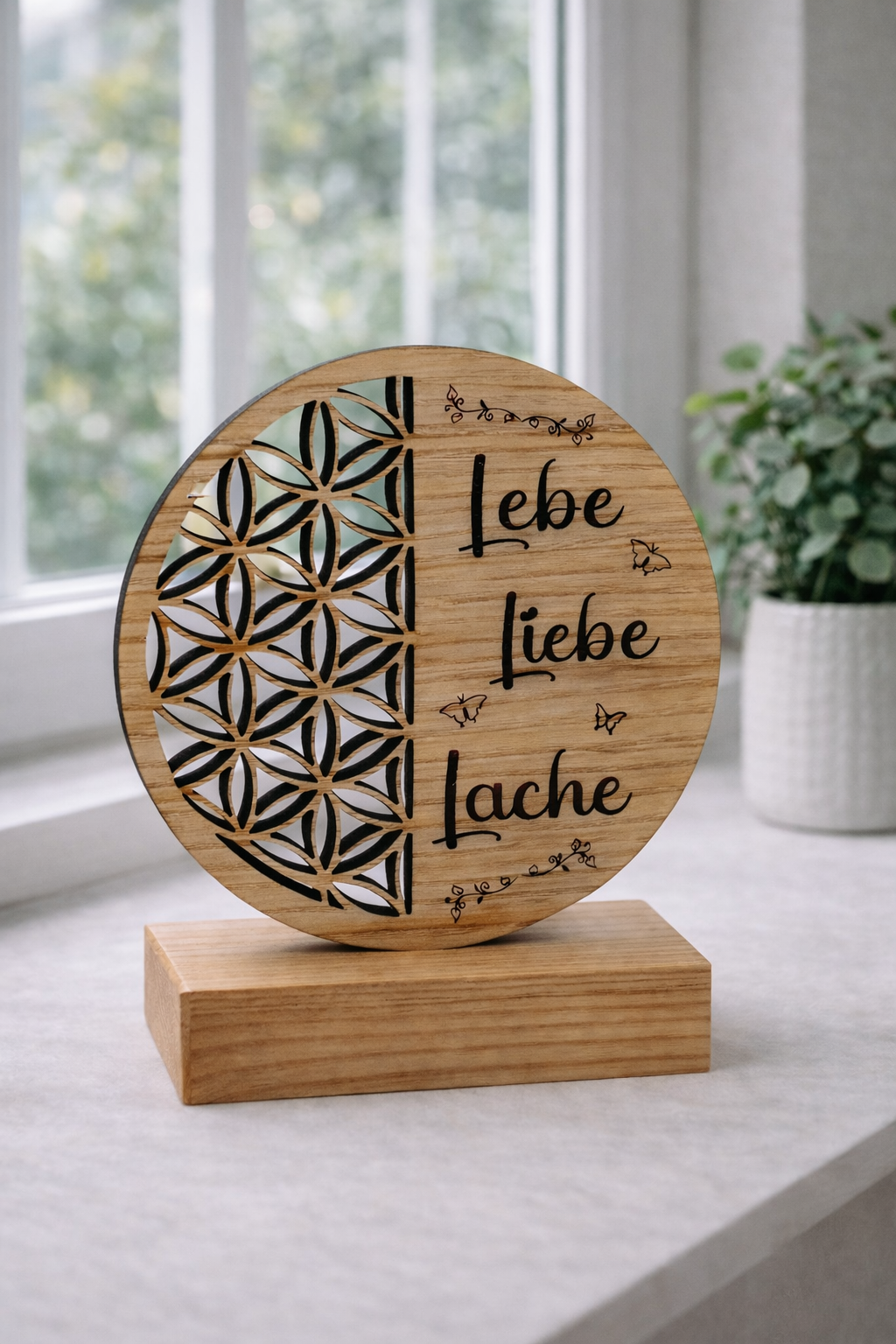 Lebensblume mit Sockel