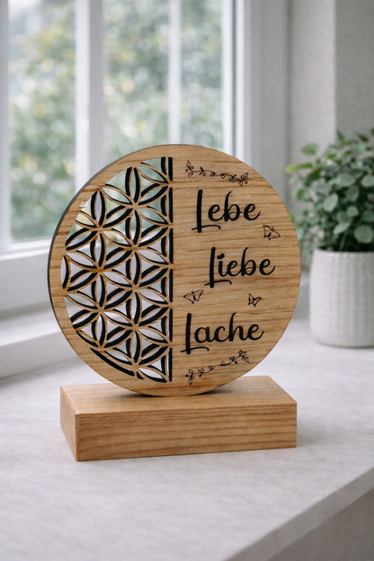 Lebensblume mit Sockel