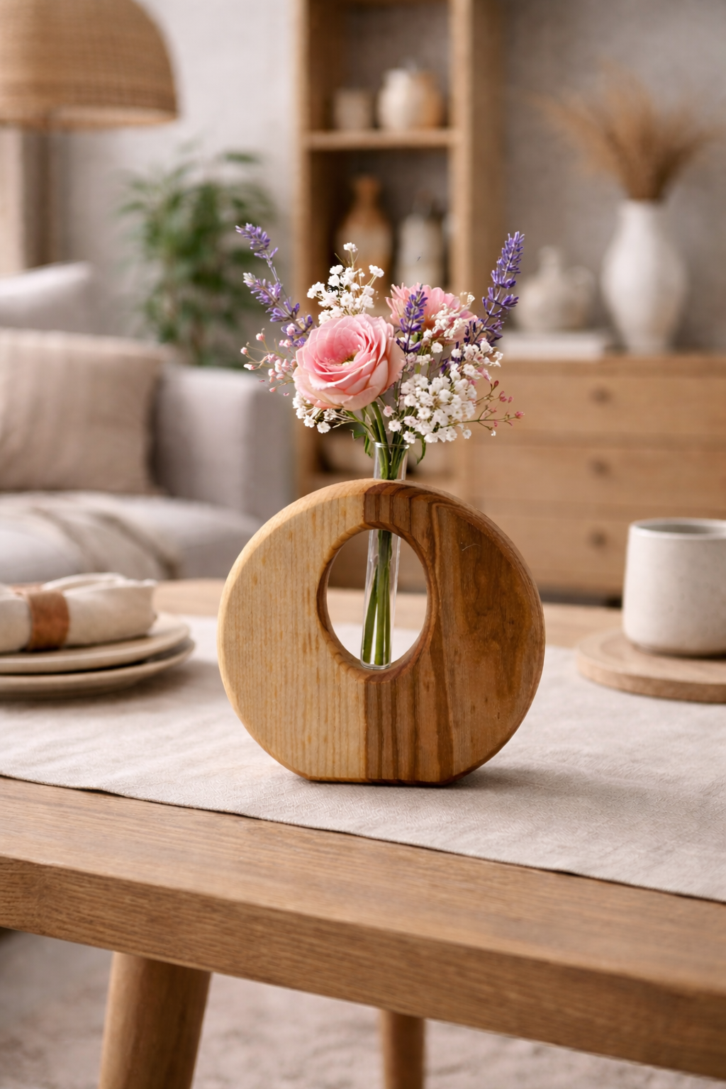 Vase mit Reagenzglas