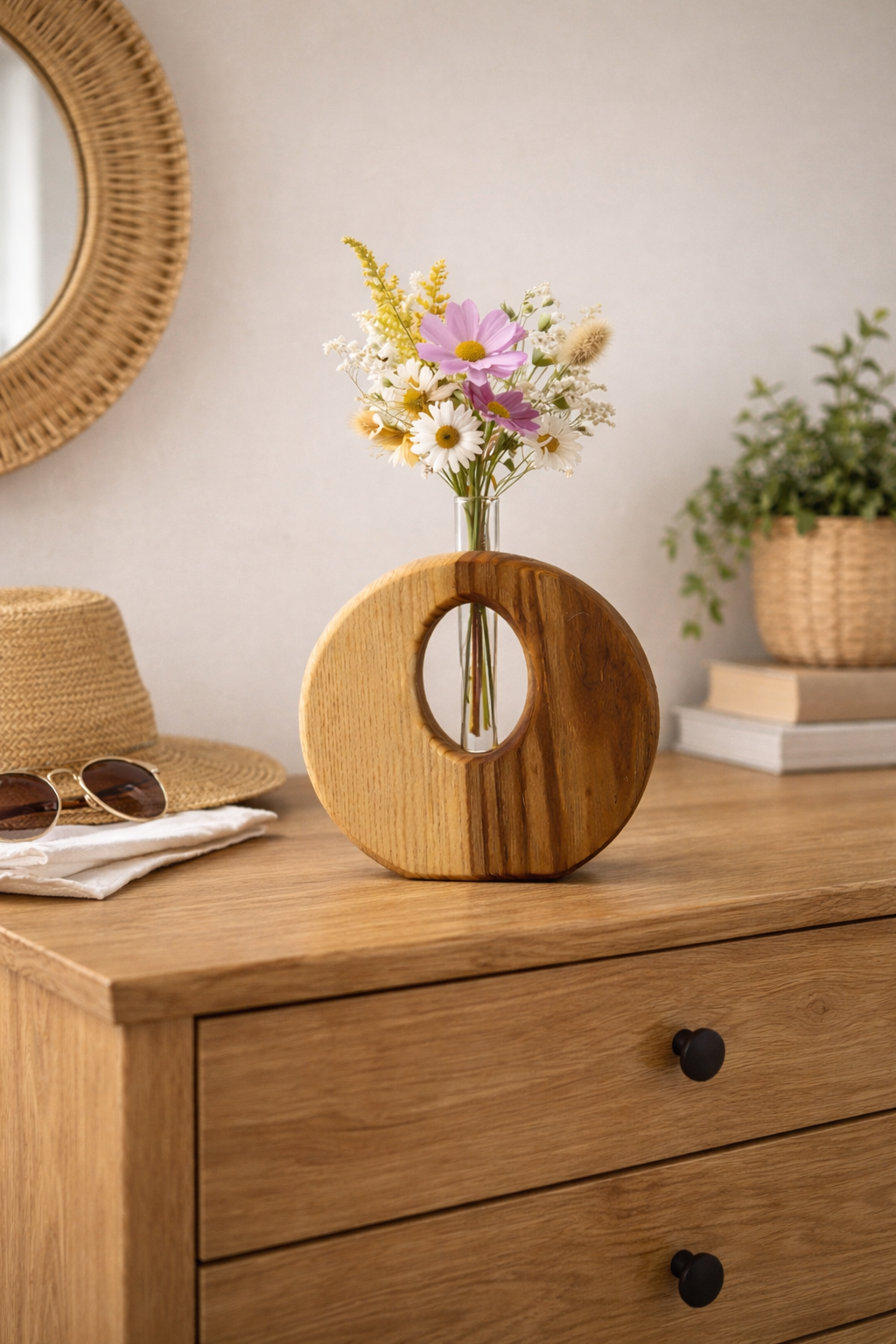 Vase mit Reagenzglas