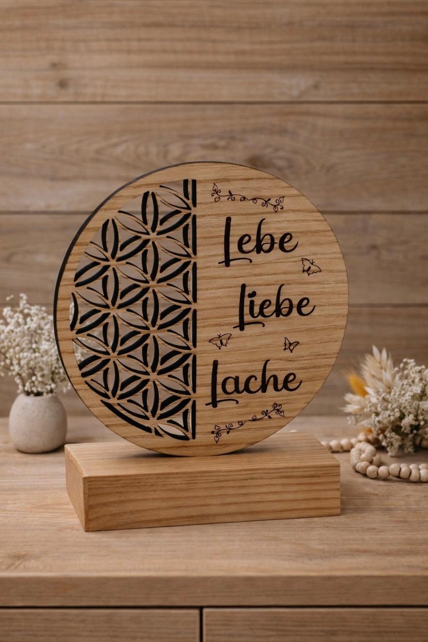 Lebensblume mit Sockel