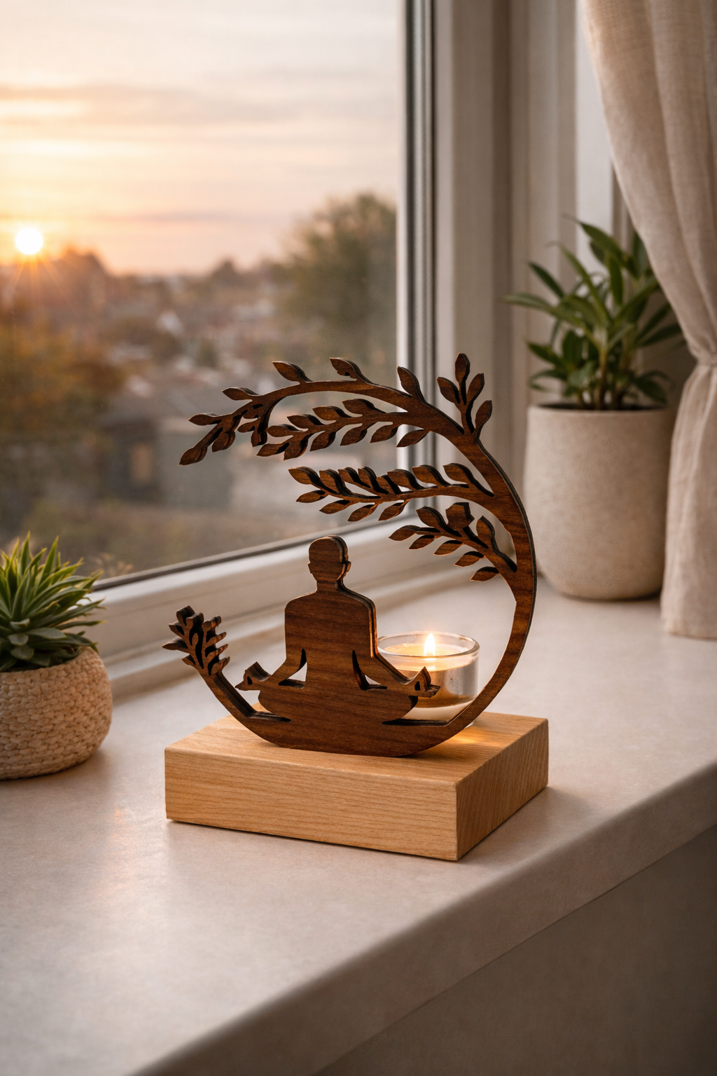 Meditatives Teelicht