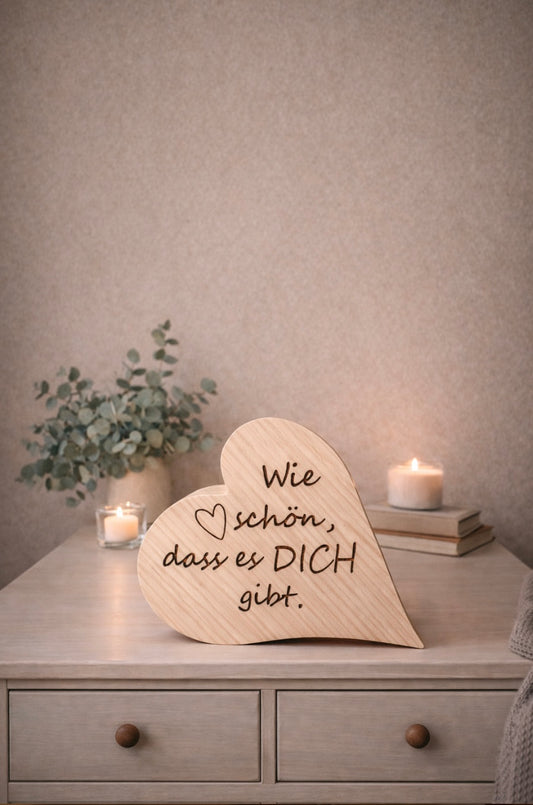 kleines Herz aus Zirbenholz