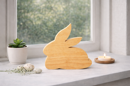 Osterhase aus Eschenholz