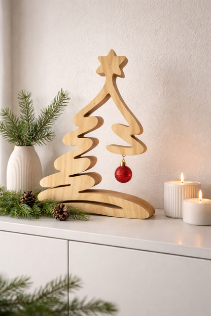 Geschwungener Weihnachtsbaum